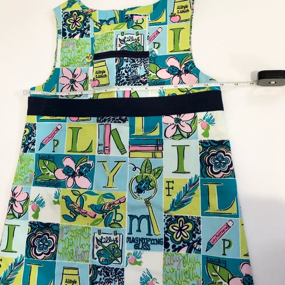 Lilly Pulitzer HTF Rare Lunch Alphabet Dress 8 - Picture 9 of 13
